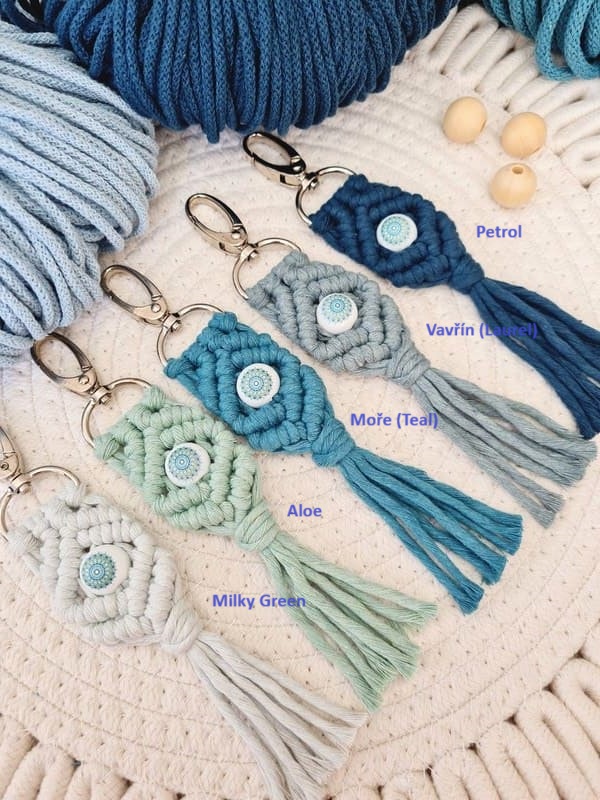 Klíčenka macramé MANDALA