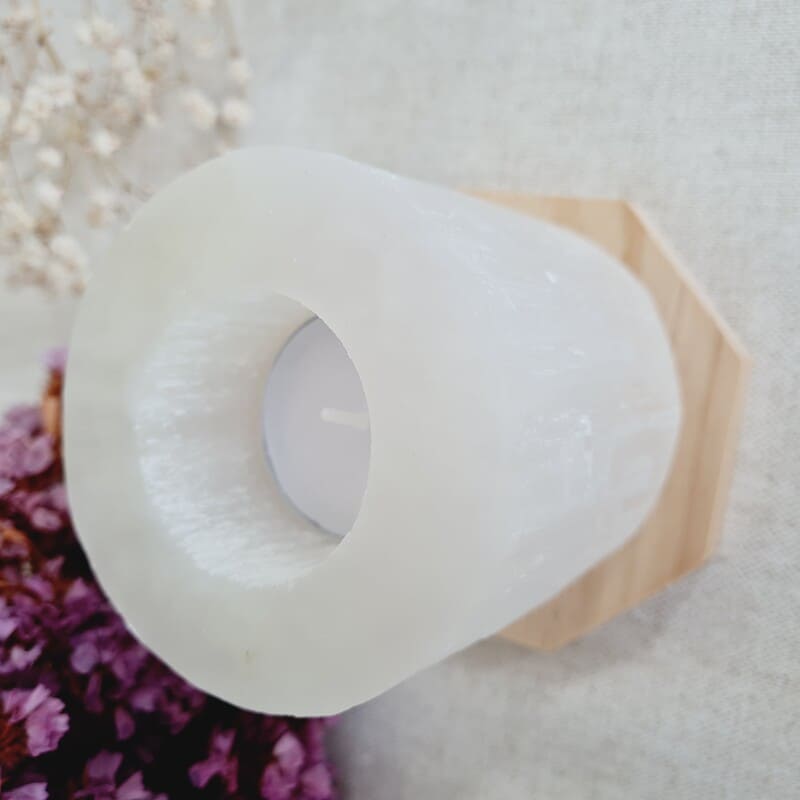 Selenit svícen surový (zklidnění, uvolnění, meditace, jasnozřivost)