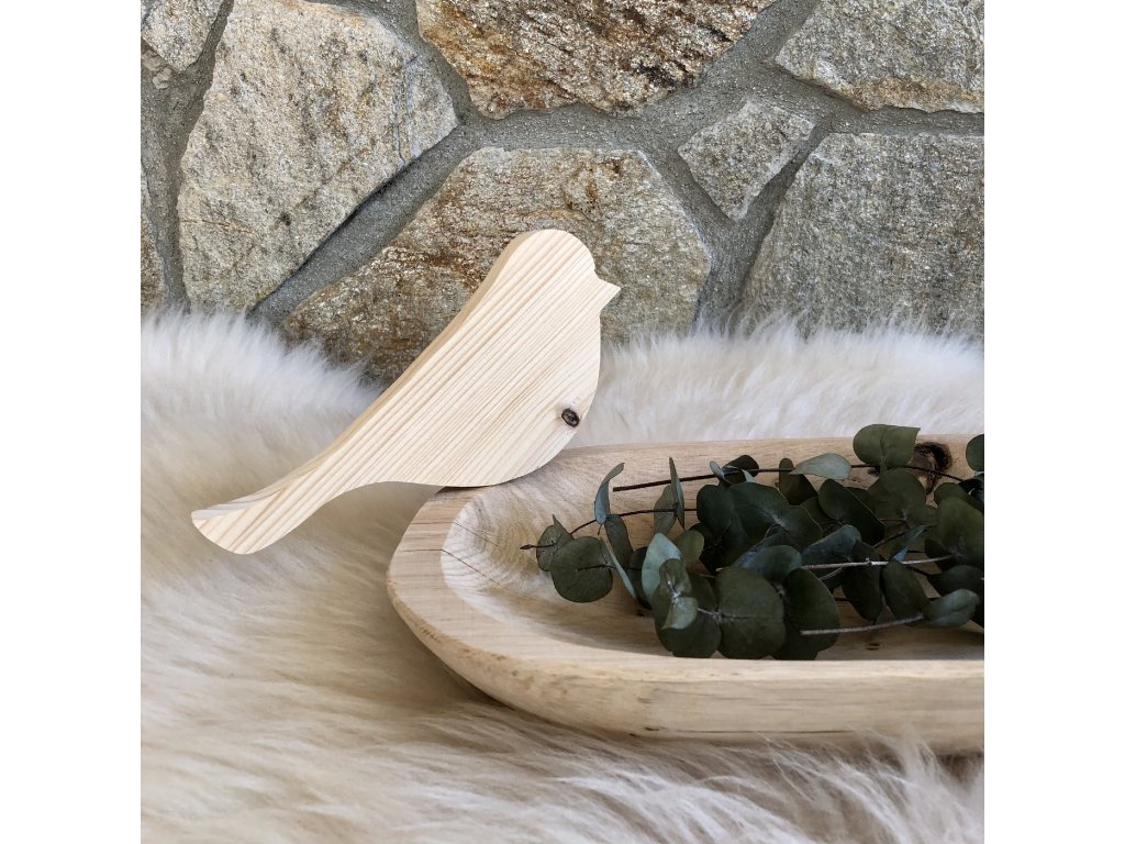 Dřevěný ptáček - vlaštovka