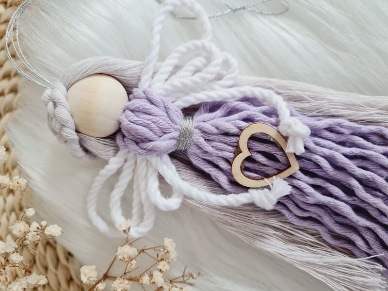 Anděl macramé LEVANDER