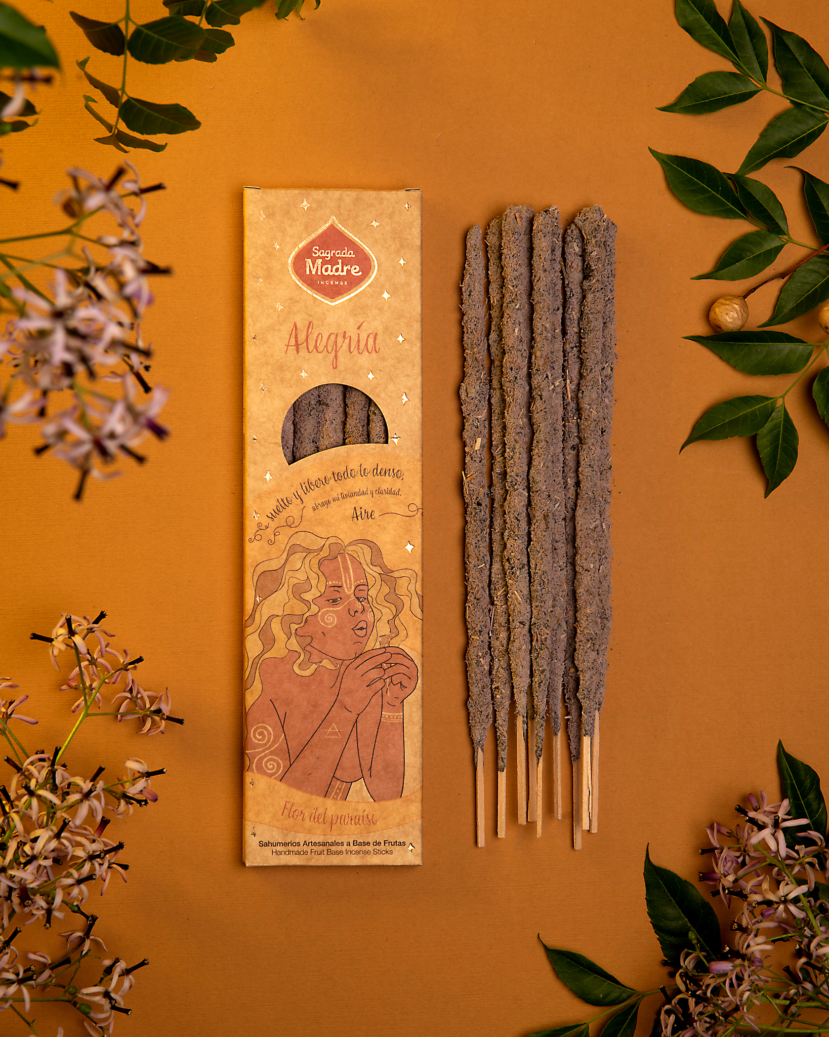 Vonné tyčinky Sagrada Madre 5 ELEMENTŮ – Vzduch – Radost