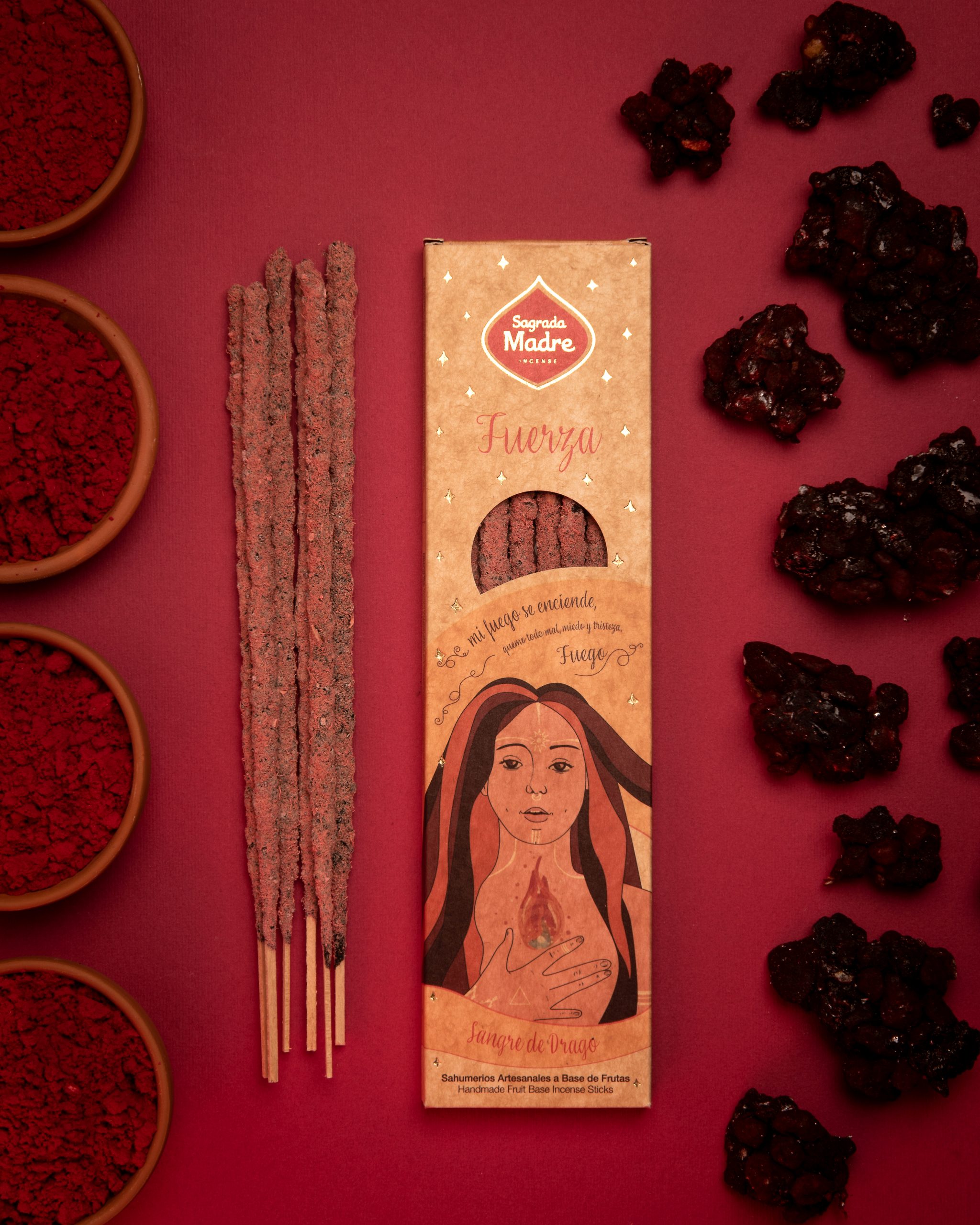 Vonné tyčinky Sagrada Madre 5 ELEMENTŮ – Oheň – Síla