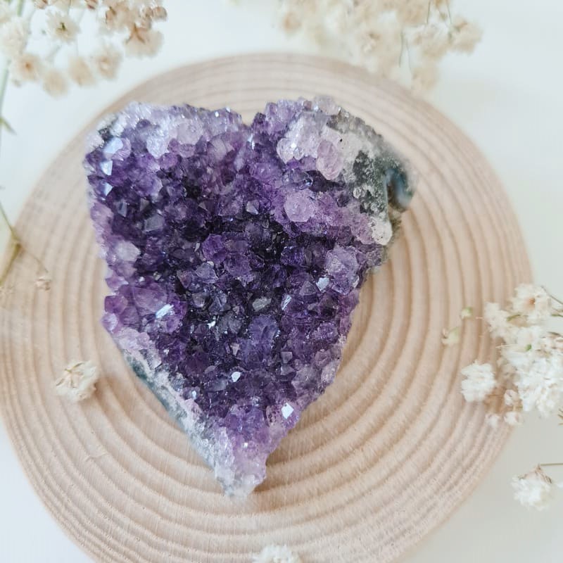 Ametyst drúza srdíčko Uruguay (ochrana, harmonie, čištění prostoru)