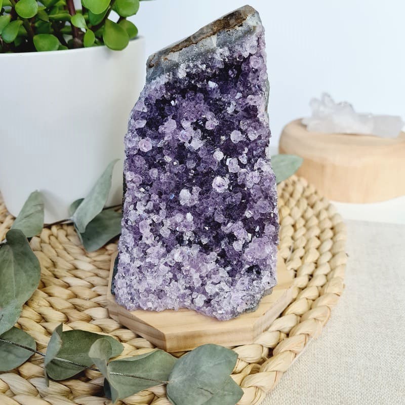 Ametystová drúza - 0,880 kg č.15 (ochrana, harmonie, čištění prostoru)
