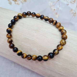Tygří oko EXTRA náramek 6 mm (ochrana, koncentrace, pozitivní myšlenky, odvaha) 