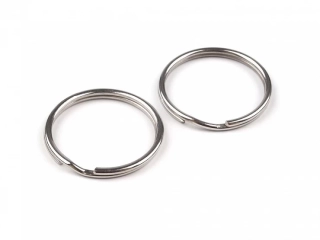 Kroužek na klíče - nikl - Ø25 mm
