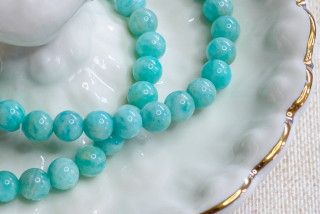 Amazonit Peruánský náramek 6 mm (komunikace, zdraví, pravda)